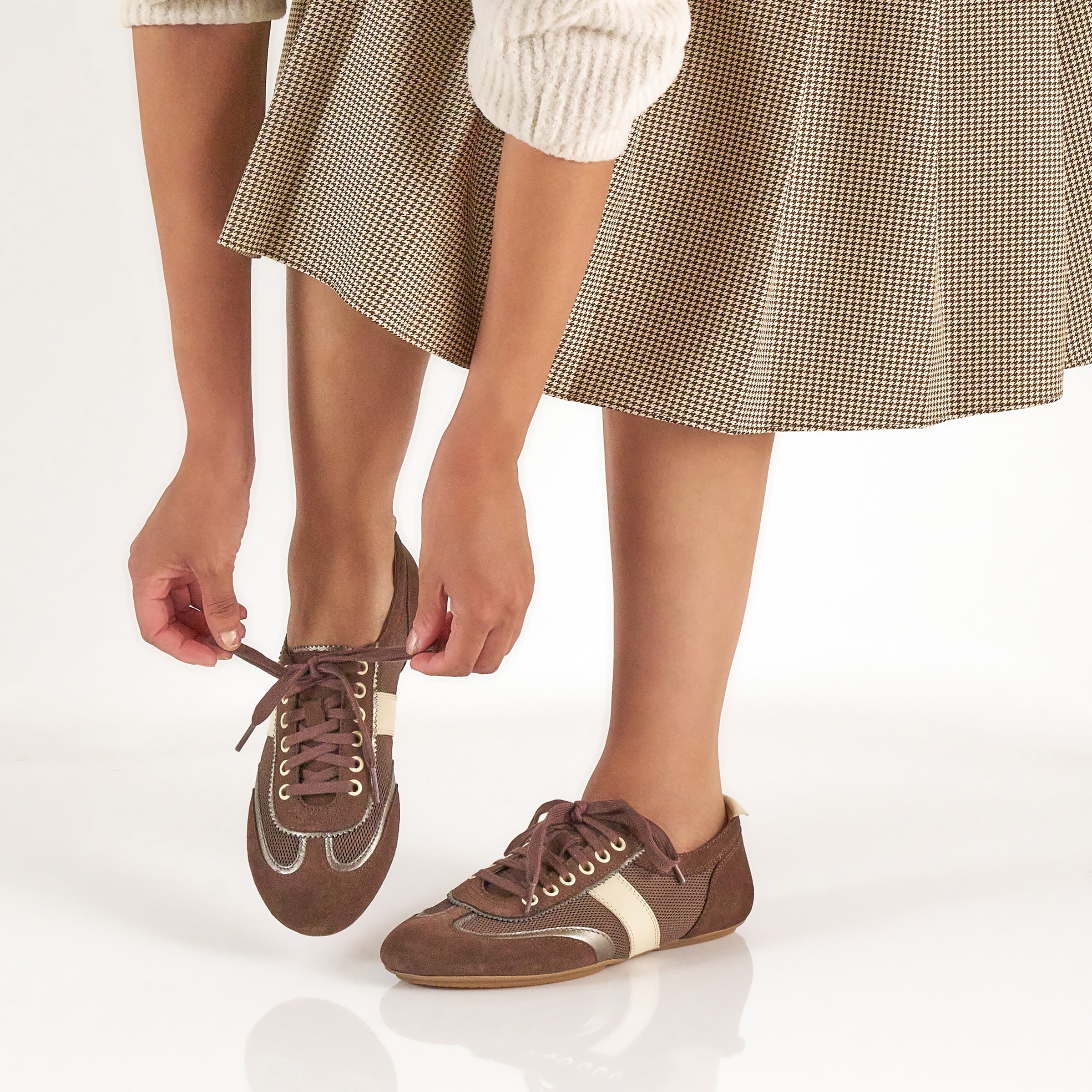Milana Chocolate/Pewter Suede - Image 2